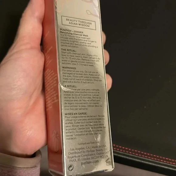 Purlisse - Pumpkin + Ginger Detoxifying Charcoal Mask NWT - Picture 7 of 7